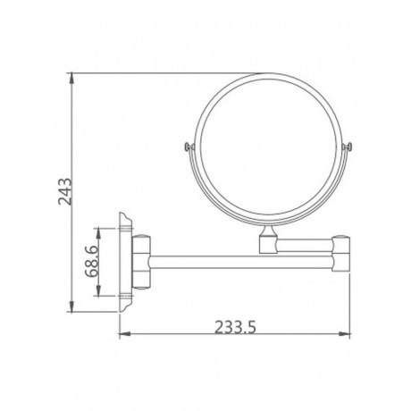 Зеркало косметическое Haiba увеличительное (HB6108) - фото 2