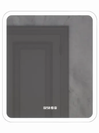 Зеркало MIXLINE "Стив-3" 600*700 (ШВ) сенсорный выключатель, час...