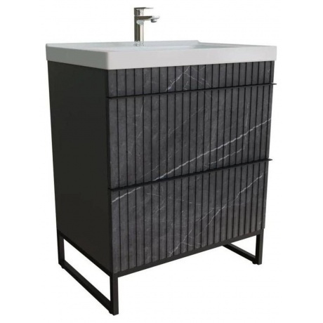 Тумба для ванной MIXLINE "Окленд -70" Графит Мрамор под ум. Грэй...