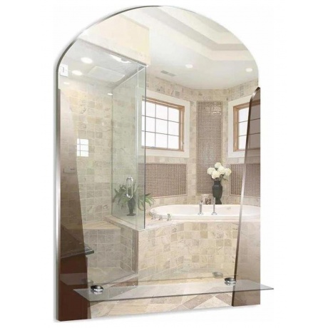 Зеркало MIXLINE "Эхо" 390*580 с полкой (552617) - фото 1