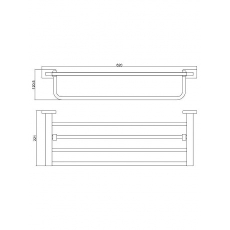 Полка для полотенец BELZ (B90224) - фото 2