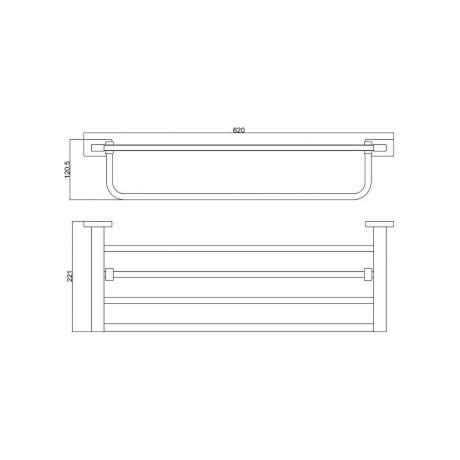 Полка для полотенец BELZ (B90324) - фото 2