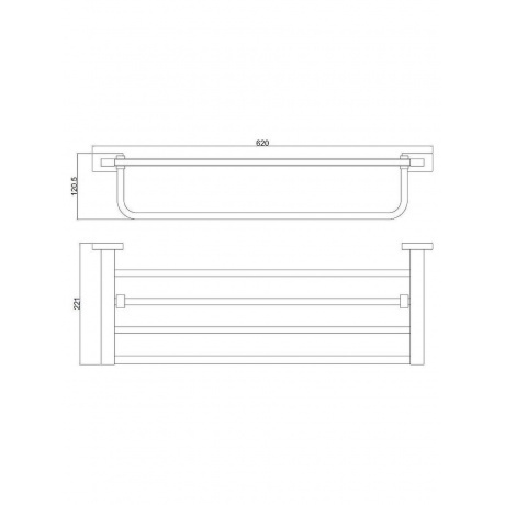 Полка для полотенец BELZ (B90424) - фото 2