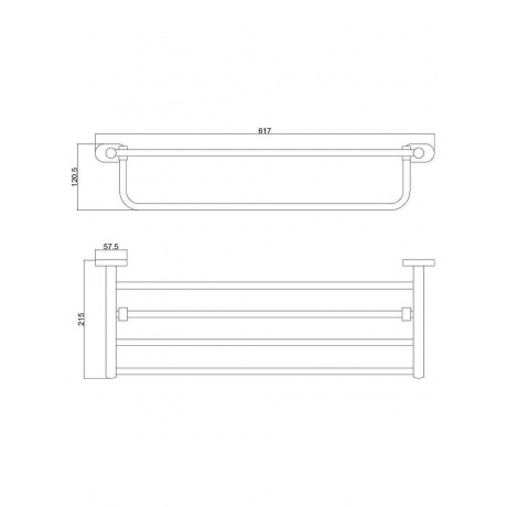 Полка для полотенец BELZ (B90524) - фото 2
