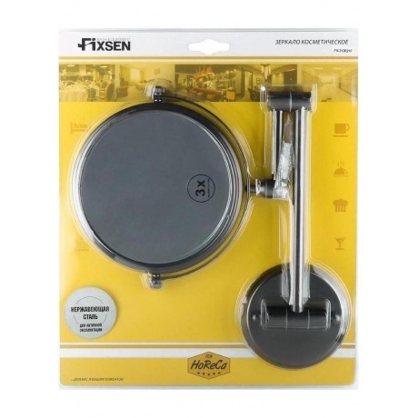 Зеркало косметическое FIXSEN Hotel графит D15 (FX-31021F) - фото 2