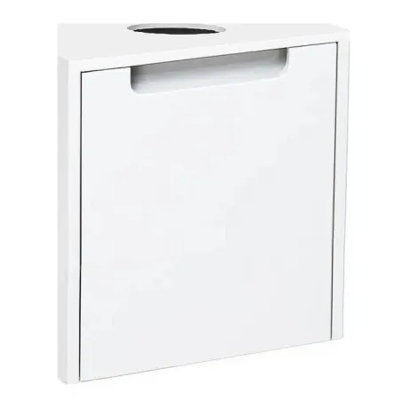 Тумба Runo Бари - Микра 40 подвесная белая под накладной умываль...