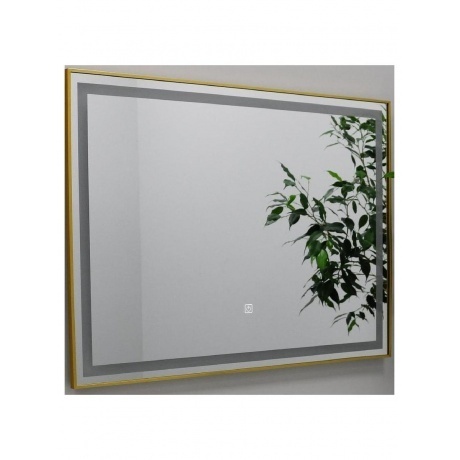 

Зеркало FIXSEN с подсветкой LED прямоугольное 90х70 см золото-сатин (FX-2090G)