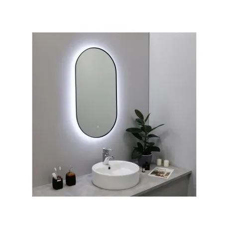 Зеркало FIXSEN с подсветкой LED овальное 50х120 см черное (FX-31...