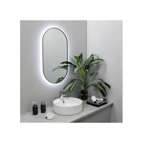 Зеркало FIXSEN с подсветкой LED овальное 50х100 см графит (FX-31...