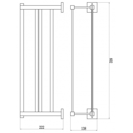 Полка для полотенец Savol S-06544C - фото 2