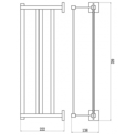 Полка для полотенец Savol S-06544H - фото 2