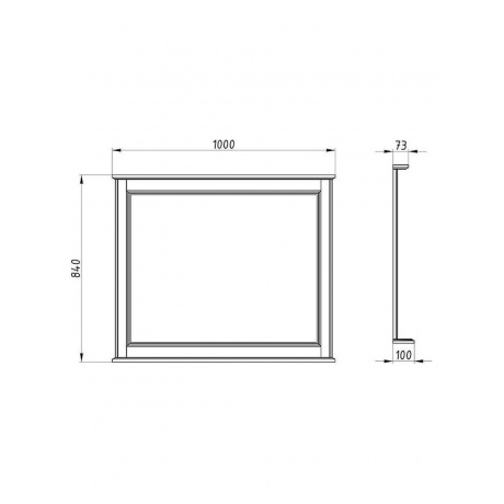 Зеркало ASB-Woodline Венеция 100 (11941) - фото 5