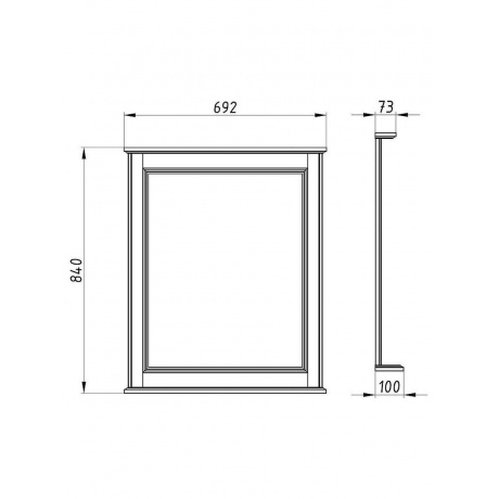 Зеркало ASB-Woodline Венеция 70 (11940) - фото 5