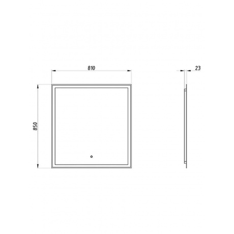 Зеркало ASB-Woodline Марика 85 (12221) - фото 4