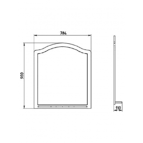 Зеркало ASB-Woodline Верано 80 (11975) - фото 2