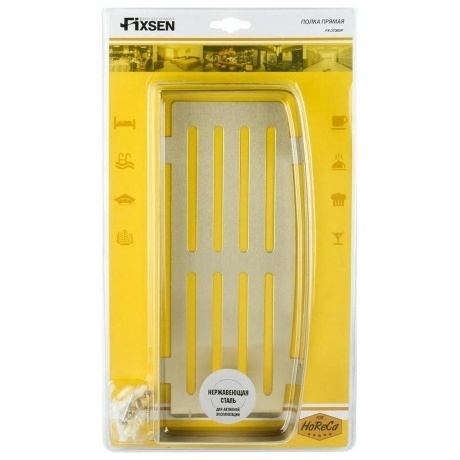 Полка прямоугольная одноэтажная Fixsen Hotel золото-сатин (FX-31003P) - фото 2