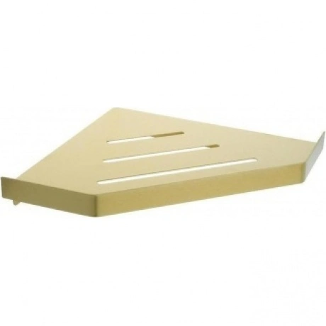 Полка угловая одноэтажная Fixsen Hi-Tech золото-сатин (FX-841G)