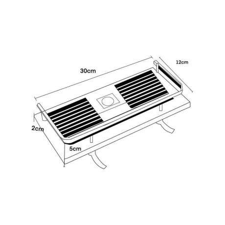 Полка для душевой стойки VODA, диаметр 22 мм (VS03) - фото 3