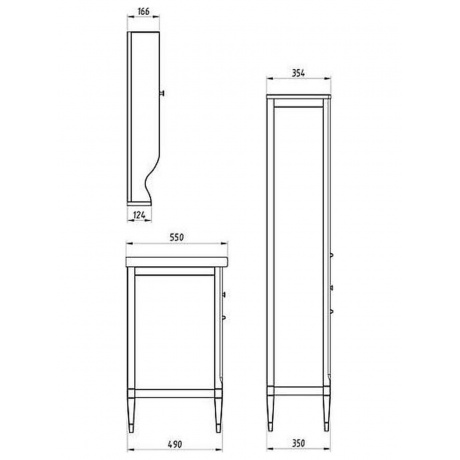 Зеркало ASB-Woodline Гранда 80 Grigio (11481/2) - фото 6