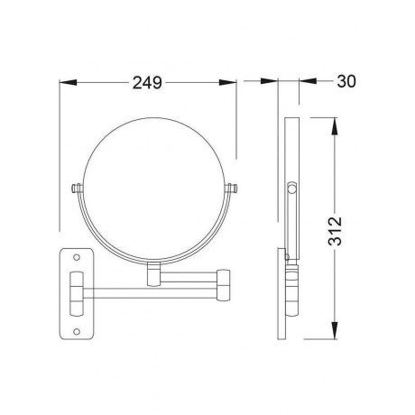 Зеркало Timo Saona белый матовый (13076/16) - фото 2