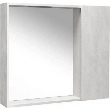 Зеркальный шкаф VIANT "Берлин" 80 правый/левый без света цемент ...