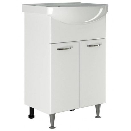 Тумба для ванной MIXLINE "АлАн-60" белый 2 створки  под раковину...