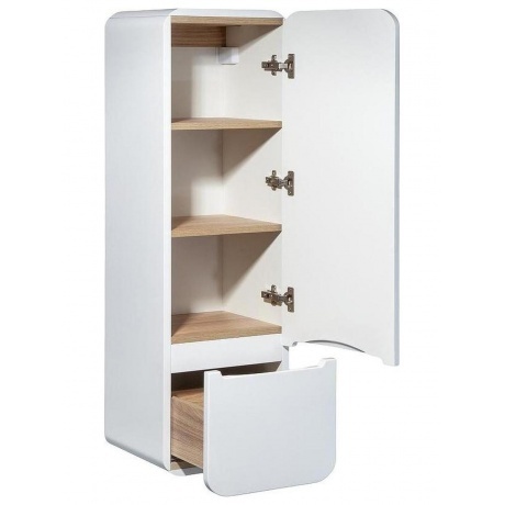 Шкаф-колонна Runo Ницца 35 белый правый (00-00002128) - фото 2