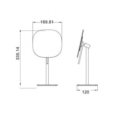 Зеркало настольное с увеличением 5х JAVA (S-M113H) - фото 2