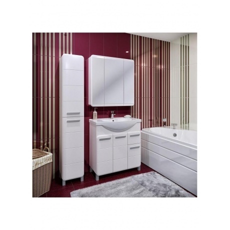 Зеркальный шкаф Runo  Эрика 80 (УТ000003321) - фото 4