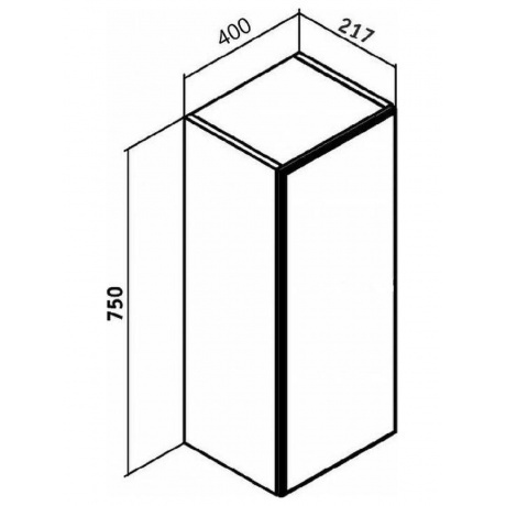 Зеркальный шкаф Runo белый Кредо 40 (00-00001176) - фото 4