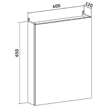 Зеркальный шкаф Runo белый Лада 40 (00-00001192) - фото 5