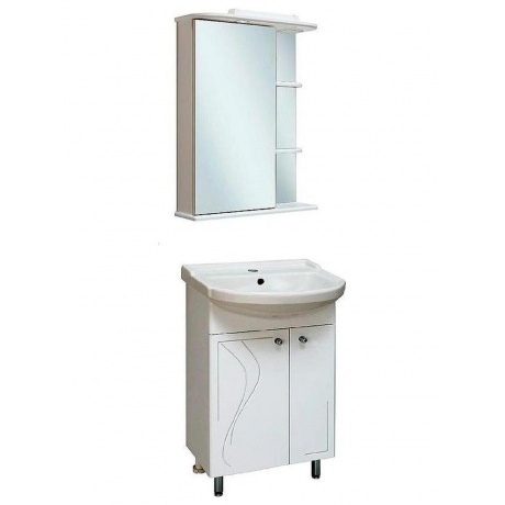 Зеркальный шкаф Runo левый Магнолия 50 (00000000607) - фото 2