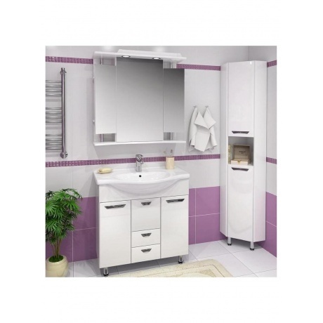 Зеркальный шкаф Runo правый Валенсия 75 (00000000019) - фото 3