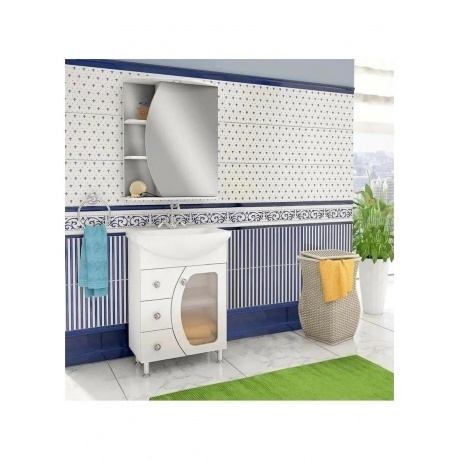 Зеркальный шкаф Runo правый Линда 60 (00000001082) - фото 3