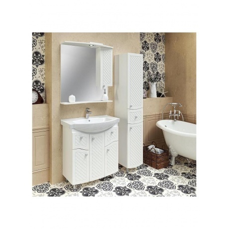 Зеркальный шкаф Runo правый Милано 75 (УТ000002098) - фото 4