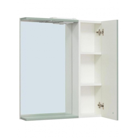 Зеркальный шкаф Runo правый мята Римини 65 (00-00001277) - фото 2