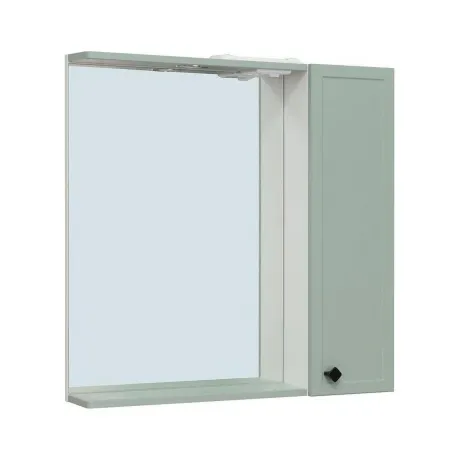 Зеркальный шкаф Runo правый мята Римини 75 (00-00001279)