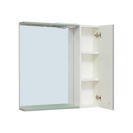 Зеркальный шкаф Runo правый мята Римини 75 (00-00001279) - фото 2