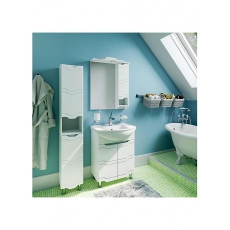 Зеркальный шкаф Runo правый Стиль 65 (УТ000002339) - фото 4