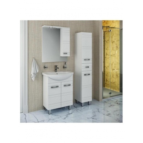 Зеркальный шкаф Runo правый Турин 65 (УТ000002103) - фото 4