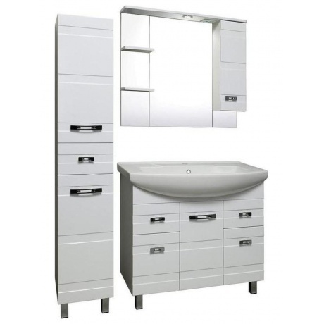 Зеркальный шкаф Runo правый Турин 85 (УТ000002105) - фото 3