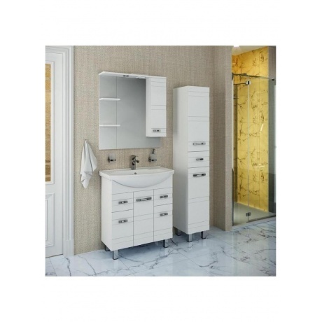 Зеркальный шкаф Runo правый Турин 85 (УТ000002105) - фото 4