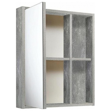 Зеркальный шкаф Runo серый бетон Эко 52 (00-00001184) - фото 2
