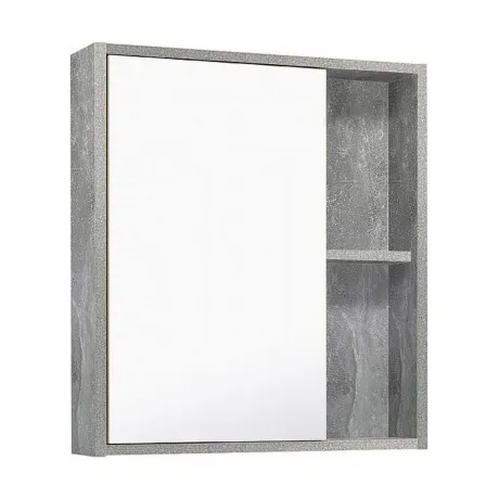 Зеркальный шкаф Runo серый бетон Эко 60 (00-00001186)