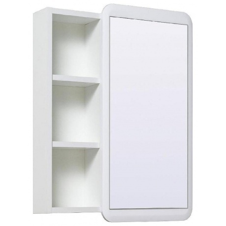 Зеркальный шкаф Runo универсальный белый Капри 55 (УТ000003786) - фото 1