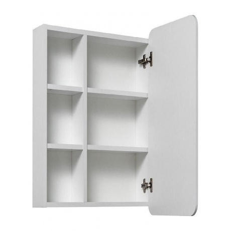 Зеркальный шкаф Runo универсальный белый Капри 55 (УТ000003786) - фото 2