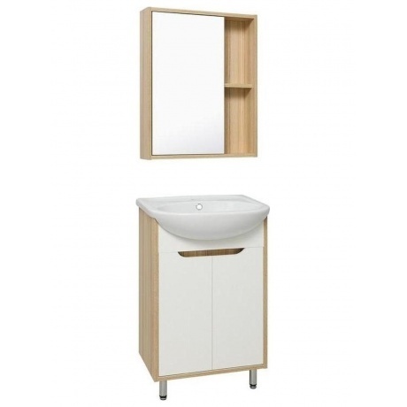 Зеркальный шкаф Runo универсальный Эко 52 (УТ000001833) - фото 3