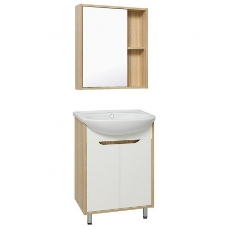 Зеркальный шкаф Runo универсальный Эко 60 (УТ000001834) - фото 3