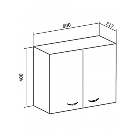 Шкаф навесной Runo  Рондо 60х40 (00000001182) - фото 3