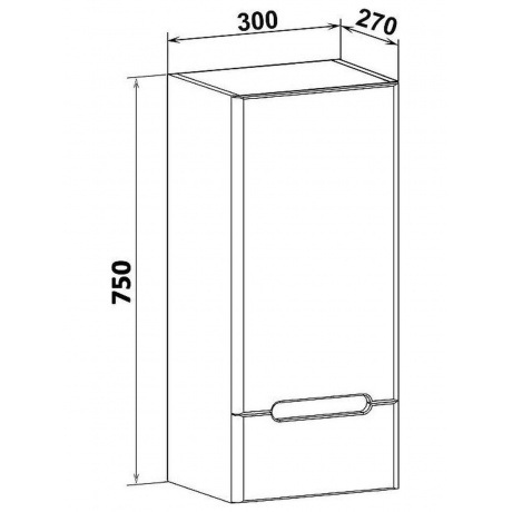 Шкаф навесной Runo правый Парма 30 (00-00001129) - фото 6
